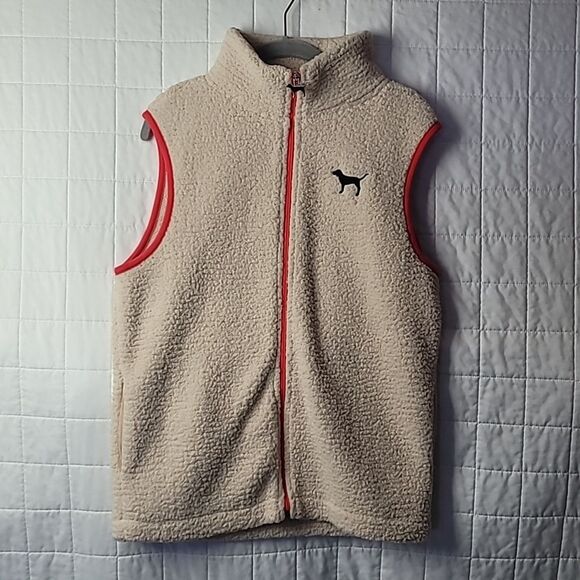 Victoria Secret Sherpa Vest Size Small (D0019) - Picture 2 of 7